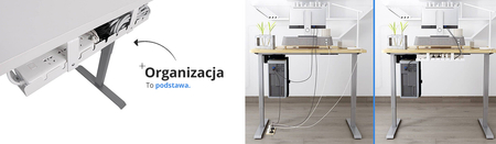 Uchwyt kablowy Spacetronik ERGOLINE SPK-520G Outlet A