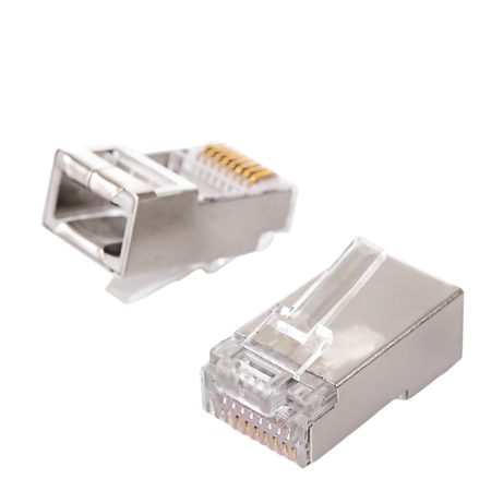 RJ45 cat5e durchgehender Stecker FTP PT-RJ455FT-0 100St - zdjęcie 2