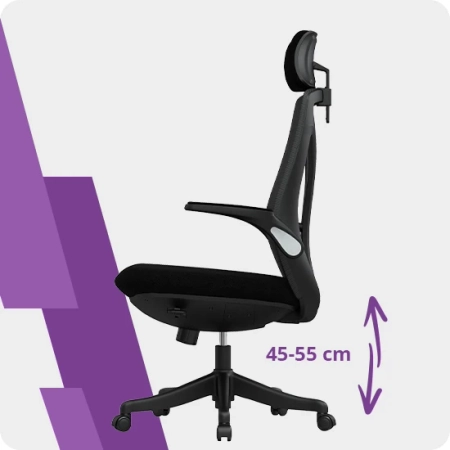Fotel biurowy ergonomiczny z zagłówkiem Spacetronik ARIAN-10 OUTLET
