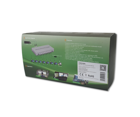 Przełącznik Switch KVM USB 8/1 Spacetronik SPU-81SW PRO - zdjęcie 2