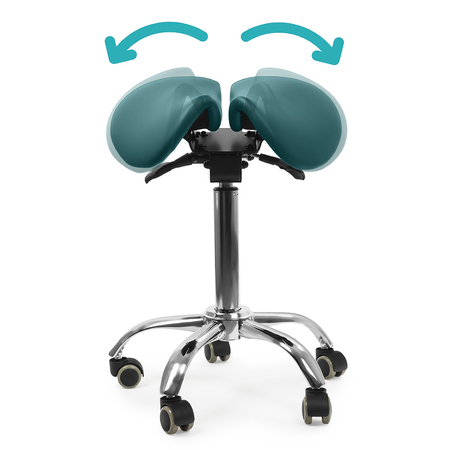 Ergonomiczny hoker regulowany SELLA brązowy Outlet B+ - zdjęcie 2