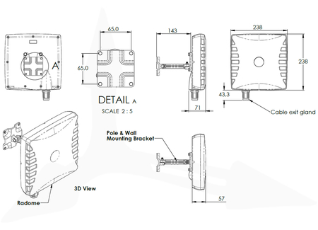 Wifi Richtantenne 4x4 MIMO Poynting WLAN-61