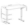 Elektryczne biurko OUTLET Spacetronik Moris 120BB 120x60