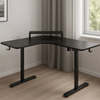 Biurko narożne regulowane SPEL112BB  Spacetronik 120x50 cm czarne 
