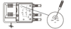 Wzmacniacz szerokopasmowy z rozgałęźnikiem i zasilaniem anten 12V DC Spacetronik SPA-22X2 VHF/UHF 24dB