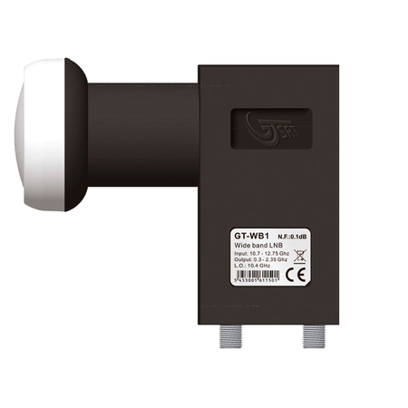 LNB WideBand GT-WB1 H+V /Quatro für 2 Kabel/ - zdjęcie 2