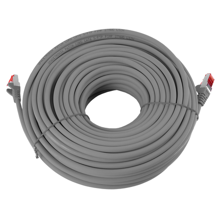 Kabel RJ45 CAT 6 S/FTP AWG27 LSZH szary 30m