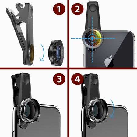 Apexel Objektive und Filter für Smartphone 6in1 DG6V2