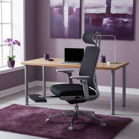 Spacetronik Albert Büro-Drehstuhl Schwarz - zdjęcie 2