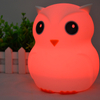 Duża Sowa Big Owl Silikonowa Lampka Nocna Dla Dzieci Pilot USB-C LED RGB SP-LN01XL