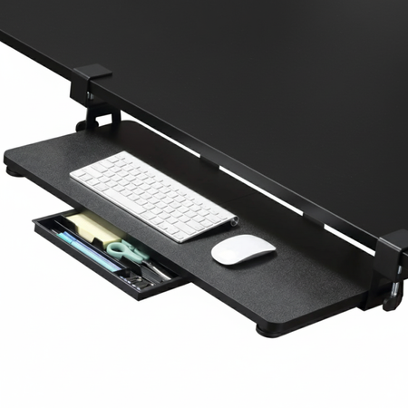 Wysuwana półka pod klawiaturę Spacetronik SPB133B montowana pod blatem