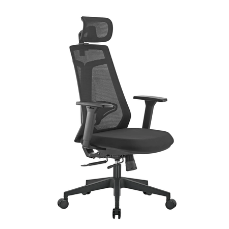 Zestaw cztery biurka elektryczne Spacetronik Pure Black z fotelami