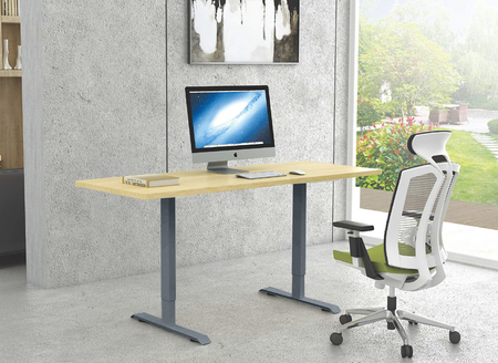 Stelaż do biurka elektrycznego Spacetronik SPE-221A USB antracyt