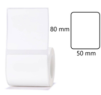 Etykiety na rolce do drukarek Niimbot z serii B białe 50x80mm 95 sztuk