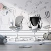 Krzesło dziecięce do biurka ergonomiczne czarne Spacetronik XD SPC-XD02B OUTLET