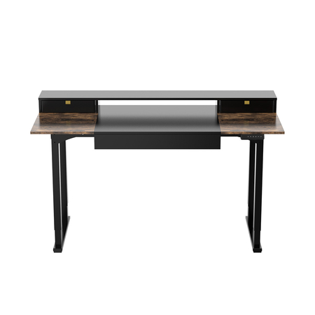 Mobile Electric Desk with Shelf Drawers    