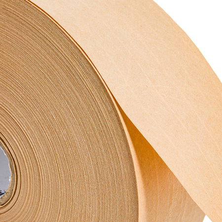 Eko taśma zbrojona z pulpy drzewnej aktywowana wodą 70 mm / 182 m Bublaki BT-W703R (10 szt.)