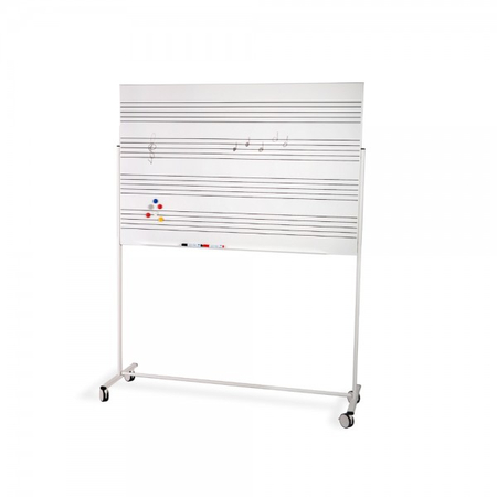 Doppelseitiger Whiteboard-Ständer mit Rädern 100x150 - zdjęcie 2