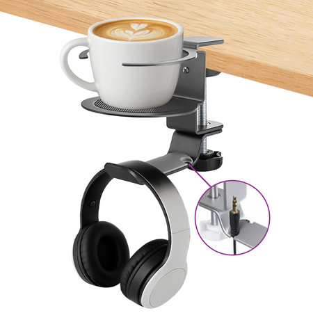 Spacetronik SPB-020B Kopfhörer- und Becherhalter