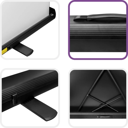 Rozwijany Ekran do Projektora Podłogowy SST Premium 100 cali 4k 16:9 OUTLET