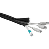 Osłona kabli na rzep WireSleeve Goobay 1,8m czarna
