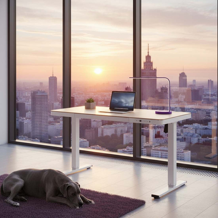 Biurko Elektryczne Spacetronik Astrid SPEB128 z Szufladą i USB Outlet B