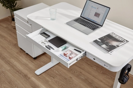 Biurko regulowanie elektrycznie OUTLET Spacetronik Astrid SPE-B126WW