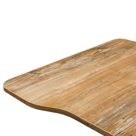 Czarne biurko elektryczne Spacetronik SPE-152B z blatem 158×80 Drewno retro