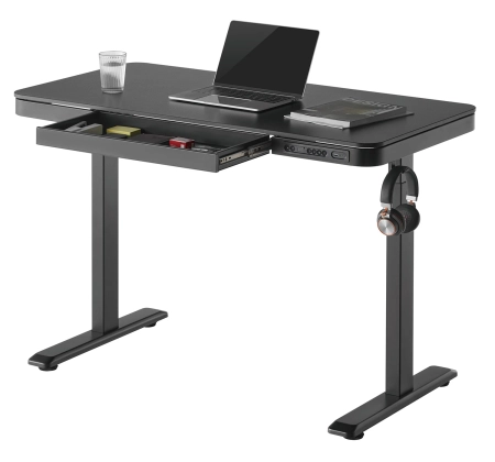 Eleganckie Biurko z Elektryczną Regulacją Wysokości Spacetronik Astrid SPE-B126BB OUTLET