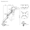 Spacetronik SPA-D110B schwerer Monitorhalter