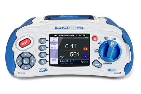 Tester bezpieczeństwa instalacji elektrycznej PeakTech 2755