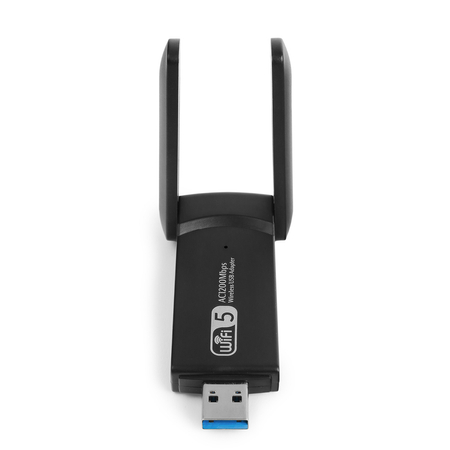 karta sieciowa na USB adapter Wi-Fi 5 Spacetronik AC1200 RT8812BU 5dbi - zdjęcie 2