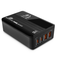 Ładowarka sieciowa GaN 65W, LED, PD QC3.0, 4-portowa Spacetronik SR100