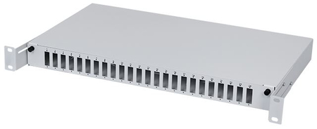 Przełącznica światłowodowa 19" 1U 24xSC Duplex Szara stała