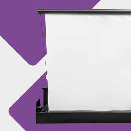 Rozwijany Ekran do Projektora Podłogowy SST Premium 120 cali 4k 16:9