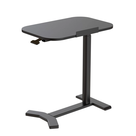 Zestaw wypoczynkowy fotel elektryczny Spacetronik Flax 04M niebieski + stolik regulowany