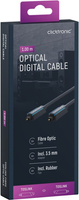 CLICKTRONIC Kabel optyczny Toslink T-T + adapter Jack 1m