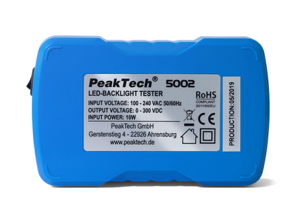 Tester LED i podświetlenia, odporności kondensatorów 0 do 300V PeakTech 5002