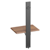 Wandregal für Blumentopf SPGC21GO Silber-Holz