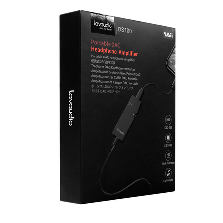 Mobilny wzmacniacz słuchawkowy DAC USB USB-C Lighting apple Hi-Fi Aux 3,5mm DS100 Lavaudio