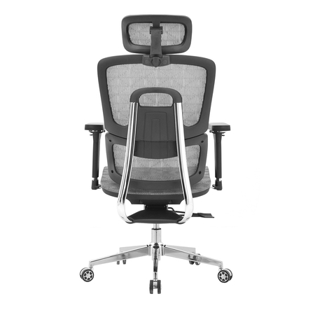 Regulowany Fotel do biurka obrotowy 4D MIRA Szary Outlet B-