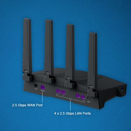 Router Wi-Fi 7 2.4/5 GHz VPN USB 3.0 GL.iNet Flint 3e