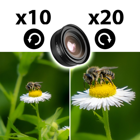 ZoomMacro 10-20X Makroobjektiv für Smartphones
