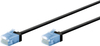 Kabel LAN Patchcord CAT 6A EXTRA FLEX czarny 0.5m