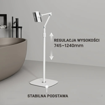 Stand stojak wolnostojący do tabletu telefonu SPP124W