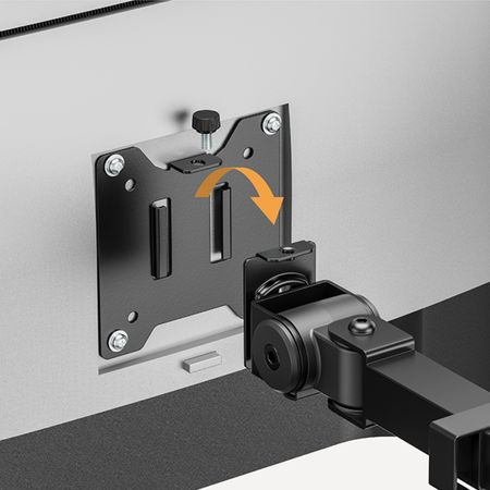 Zestaw ergonomiczny uchwyt monitor laptop lampa Glow adapter