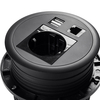 Spacetronik SPS-R1D3W V2 runde Tischsteckdose