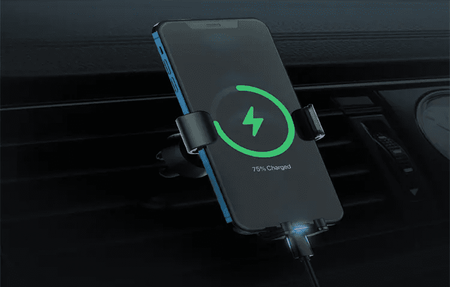 Grawitacyjny uchwyt samochodowy do telefonu na kratkę nawiewu Spacetronik SR-002 - zdjęcie 2