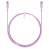 Kabel USB-C 2.0 Goobay silikonowy różowy 1.5m