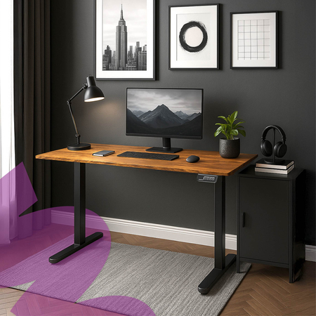 Elektryczne biurko Moris SPE-O111BR 100×60 cm Outlet B-